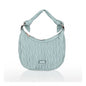 Generic Women's Faux Leather Textured Handbag (Blue)