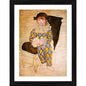 Generic Paul in a Clown Suit 1924 Painting With Wood Photo Frame (Multicolor)