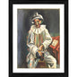 Generic Pierrot 1918 Painting With Wood Photo Frame (Multicolor)