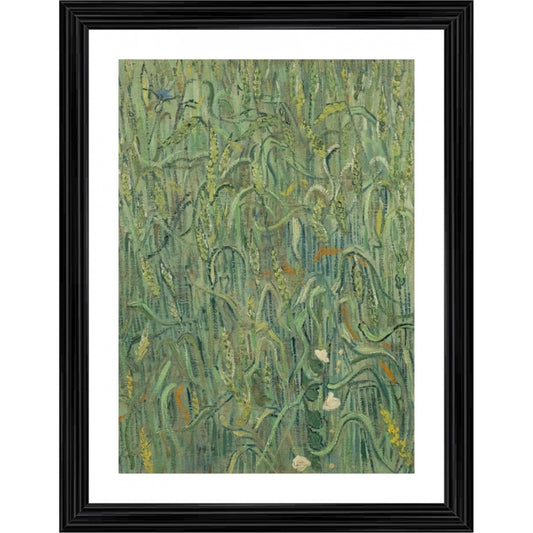 Generic Ears of Wheat 1890 Painting With Wood Photo Frame (Multicolor)