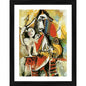 Generic Musketeer and Amor 1969 Painting With Wood Photo Frame (Multicolor)