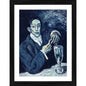 Generic The Absinthe Drinker 1903 Painting With Wood Photo Frame (Multicolor)