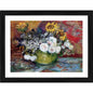 Generic Still life with roses and sunflowers 1886 Painting With Wood Photo Frame (Multicolor)