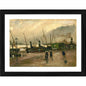 Generic The De Ruijterkade in Amsterdam 1885 Painting With Wood Photo Frame (Multicolor)