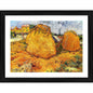 Generic Haystacks in Provence 1888 Painting With Wood Photo Frame (Multicolor)
