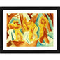Generic Womans in a Forest 1908 Painting With Wood Photo Frame (Multicolor)