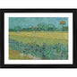 Generic Field with Irises near Arles 1888 Painting With Wood Photo Frame (Multicolor)