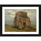 Generic The Old Church Tower at Nuenen 1885 Painting With Wood Photo Frame (Multicolor)