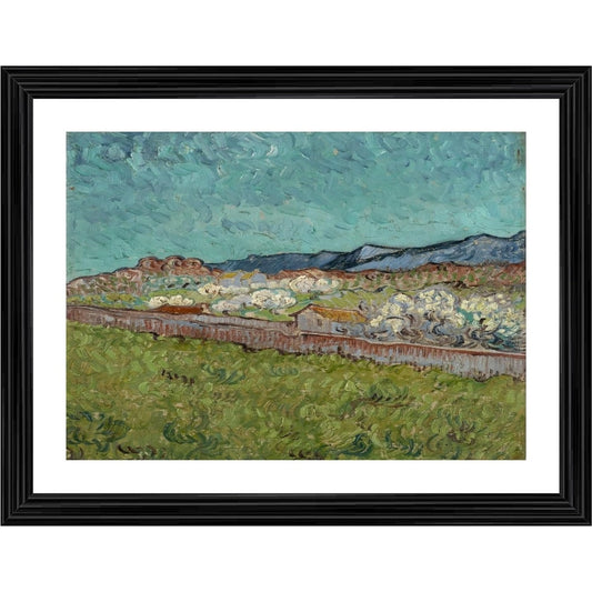Generic View of the Alpilles 1890 Painting With Wood Photo Frame (Multicolor)