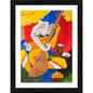 Generic Ganesh and Veena Painting With Wood Photo Frame (Multicolor)