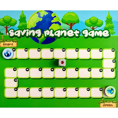 Generic Saving Planet board Game Wooden Board Game Toys (MultiColor)