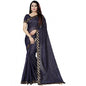 Generic Women's Cotton Silk Checkered Saree With Unstitched Blouse 5.5Mtr (Multicolor)