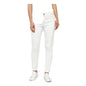 Generic Women's Denim Solid Buttoned Jeans (White)
