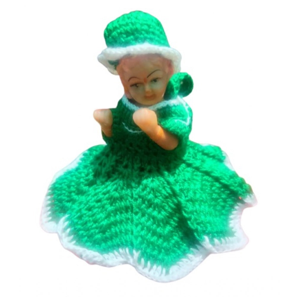 Generic Laddu Gopal Tharad Dress Size: 0 To 6 (Green)