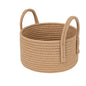 Generic Cotton Round Storage Rope Woven Baskets Pack of 2 (Beige)