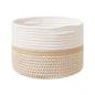 Generic Cotton Storage Rope Woven Baskets 9x7 Inch Pack of 1 (Beige)
