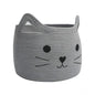 Generic Cotton Large Storage Cat Basket 15x11 Inch Pack of 1 (Grey)
