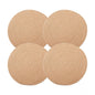Generic Cotton Dining Table Round Placemat Mats Set of 4 (Beige)