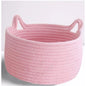Generic Cotton Plain Cat Basket 9x5 Inch Pack of 1 (Pink)