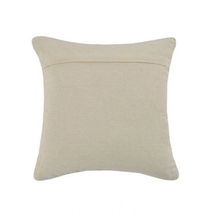 Generic Cotton Handcrafted Pit Loom Cushion Cover 16x16 Inch Pack of 2 (Red Cream)