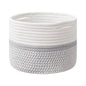 Generic Cotton Storage Rope Woven Baskets 9x7 Inch Pack of 1 (Grey)