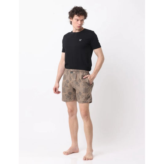 Generic Pack_of_2 Men's Polycotton Printed Boxer Shorts (Multicolor)
