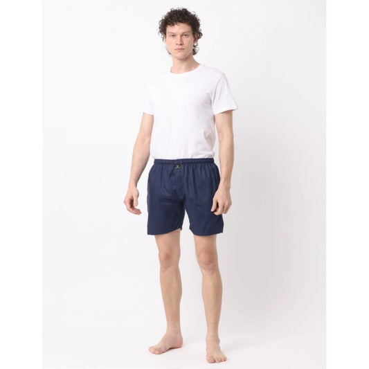 Generic Pack_of_2 Men's Polycotton Solid Boxer Shorts (Multicolor)