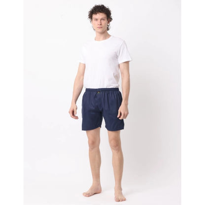 Generic Pack_of_2 Men's Polycotton Solid Boxer Shorts (Multicolor)