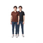 Generic Pack of 2 Men's Casual Cotton Blend Solid Short Sleeve Tshirts (Multicolor)