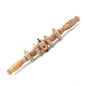 Generic Wood 7 Wheels Fancy Gua Sha Massager Roller (Wood)