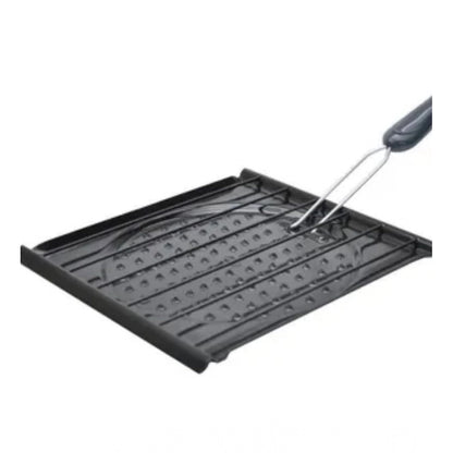 Generic Steel Toaster Grill with Foldable Handle Easy to Stainless Steel (Black)