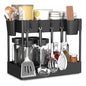 Generic Plastic Tier Under Sink Organizer (Black)