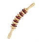 Generic Wood Wheel Roller Massage Stick (Wood - Brown)
