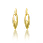 Generic Women's brassNew Gold Tone Polish Mini Office Earrings (Gold Plated)