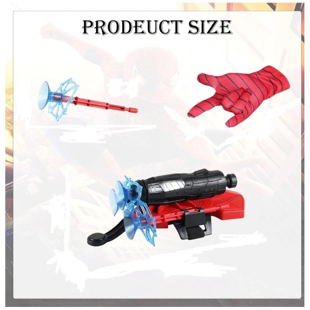 Generic Rubber Spider Web Shooters Toy for Kids (Red)