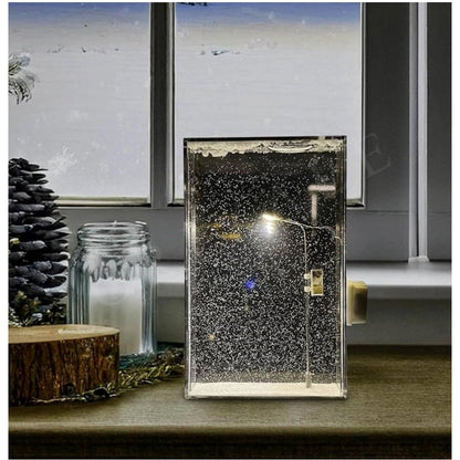Generic Wood Snowfall Lamp with Street Light Snow lamp (Transparent)