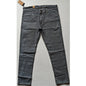 Generic Men's Cotton Blended Solid Tapered Jeans (Grey)
