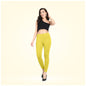 Generic Women's Cotton Blended Solid Ankle legging (Lemon Yellow)