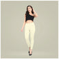 Generic Women's Cotton Blended Solid Ankle legging (Cream)