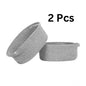 Generic Cotton 2 Pcs Oval Basket  Storage Basket For Clothes (Grey)
