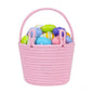 Generic Cotton Toy Bucket Pack of 1 Storage Basket For Clothes (Pink)
