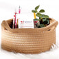 Generic Cotton Cat Basket Inch Pack of 1 Storage Basket For Clothes (Beige)