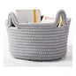 Generic Cotton Cat Basket Inch Pack of 1 Storage Basket For Clothes (Grey)