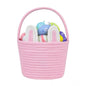 Generic Cotton Ear Toy Bucket Pack of 1 Storage Basket For Clothes (Pink)