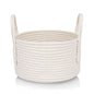 Generic Cotton Basket Inch Pack of 1 Storage Basket For Clothes (White)