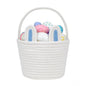 Generic Cotton Ear Toys Bucket Pack of 1 Storage Basket For Clothes (White)