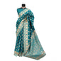 Generic Women's Satin Printed Saree With Unstitched Blouse 5.5Mtr (Rama)