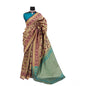 Generic Women's Banarasi Printed Saree With Unstitched Blouse 5.5Mtr (Golden)