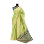 Generic Women's Banarasi Printed Saree With Unstitched Blouse 5.5Mtr (Green)