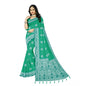Generic Women's Cotton Printed Saree With Unstitched Blouse 5.5Mtr (Rama)